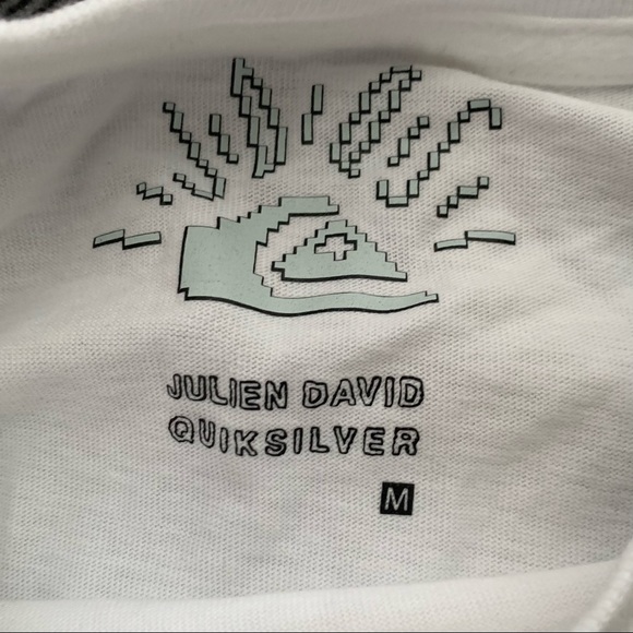 Quiksilver X Julien David Viking Tee Collab New w/tags Sz M 100% Organic Cotton - Picture 4 of 5